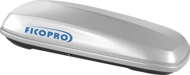 Автомобильный бокс FicoPro белый/черный матовый (550 л, 215х90х43 см)