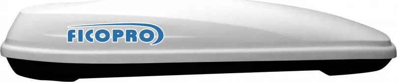 Автомобильный бокс FicoPro белый/черный матовый (390 л, 192х82х37 см)