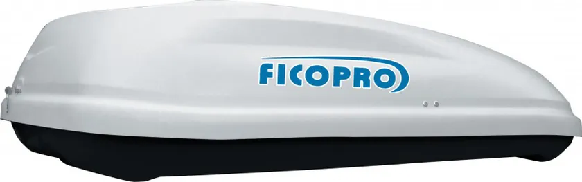 Автомобильный бокс FicoPro белый/черный матовый (400л, 145х95х45 см)