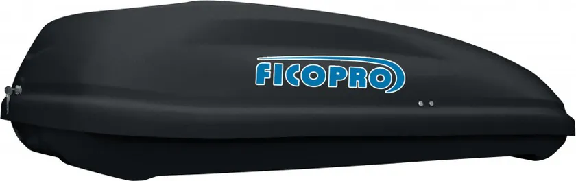 Автомобильный бокс FicoPro черный/черный глянцевый (400 л, 145х95х45 см)