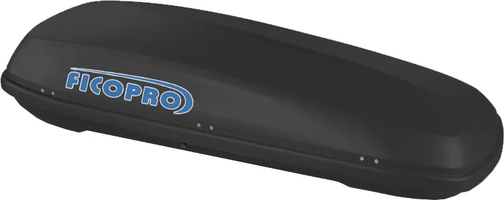 Автомобильный бокс FicoPro черный/черный глянцевый (550 л, 215х90х43 см)
