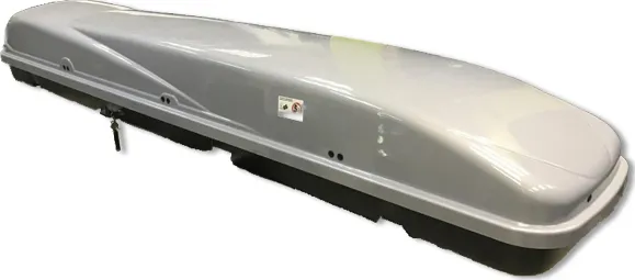 Автомобильный бокс FicoPro Ski 500 серый глянцевый (280 л, 230х47х30 см)