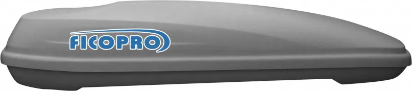 Автомобильный бокс FicoPro серый/серый глянцевый (390 л, 192*82*37 см)