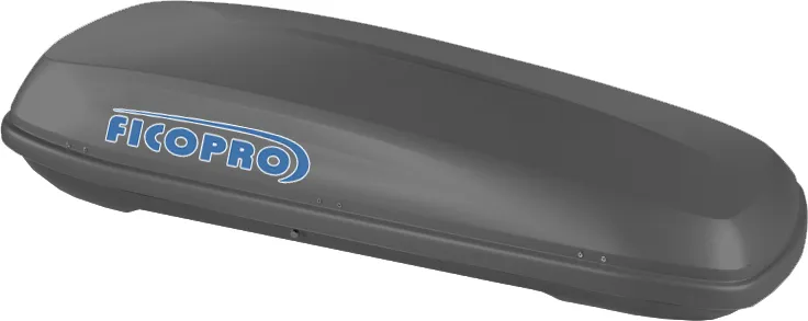 Автомобильный бокс FicoPro серый/серый матовый (550 л, 215х90х43 см)