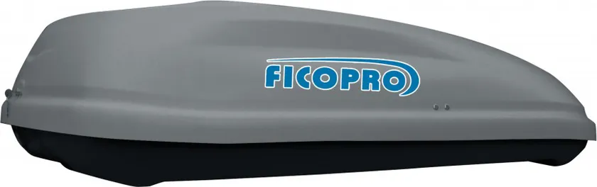 Автомобильный бокс FicoPro серый/черный матовый (400л, 145х95х45 см)