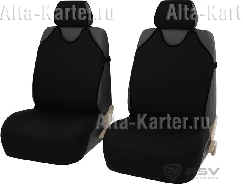 Чехлы-майки универсальные PSV Superb Front на передние сидения, цвет Черный