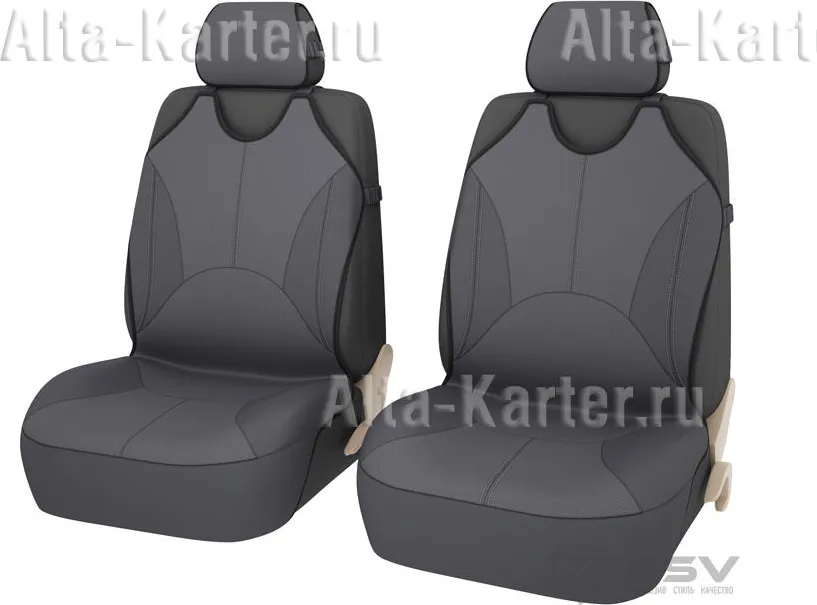 Чехлы-майки универсальные PSV Imperial Front на передние сидения, цвет Темно-серый