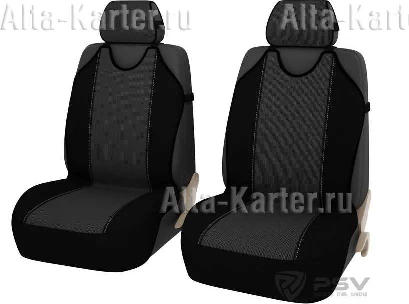 Чехлы-майки универсальные PSV Klassik mesh Front на передние сидения, цвет Серый