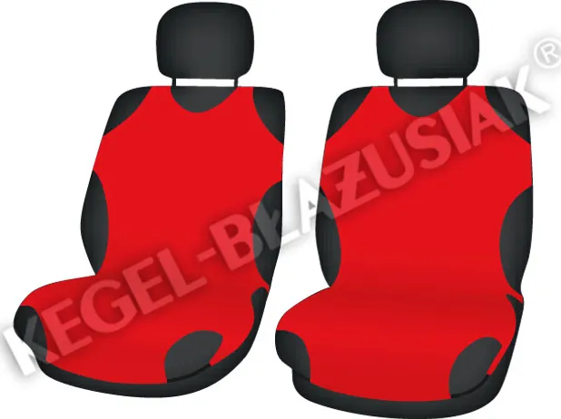 Чехлы-майки универсальные Kegel Koszuki на передние сидения авто, размер A, цвет Красный
