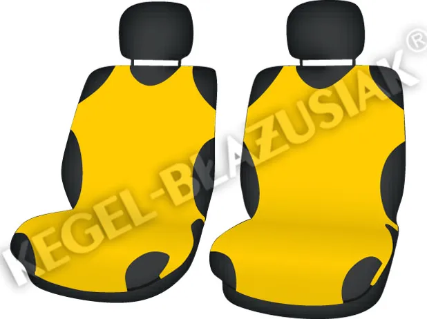 Чехлы-майки универсальные Kegel Koszuki на передние сидения авто, размер A, цвет Желтый
