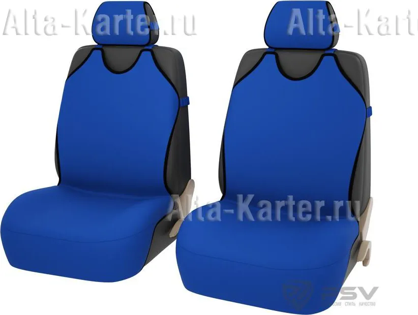 Чехлы-майки универсальные PSV Superb Front на передние сидения, цвет Синий