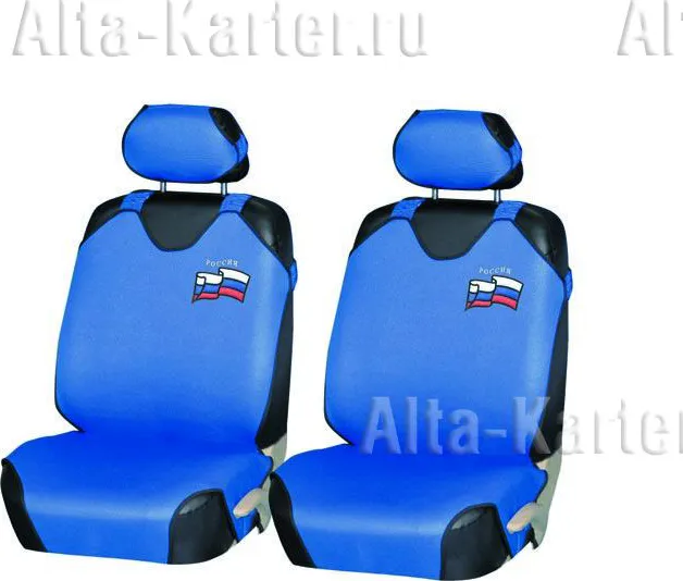 Чехлы-майки универсальные PSV Патриот Front на передние сидения, цвет Синий