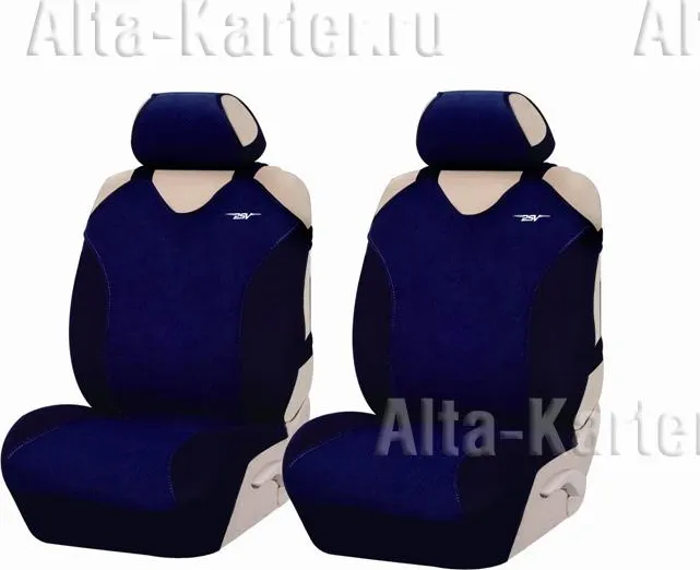 Чехлы-майки универсальные PSV Cruise Front на передние сидения, цвет Синий