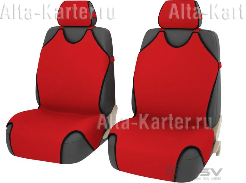 Чехлы-майки универсальные PSV Pacific Front на передние сидения, цвет Красный