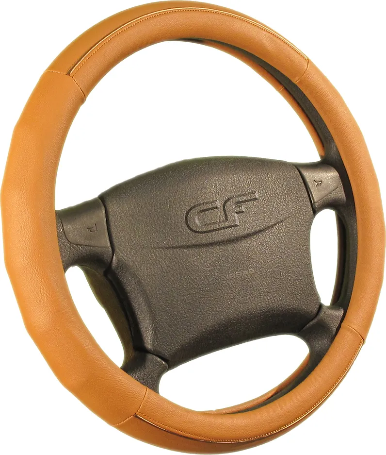 Оплётка на руль CarFashion Facet (размер M, искусственная кожа, цвет ОРАНЖЕВЫЙ)