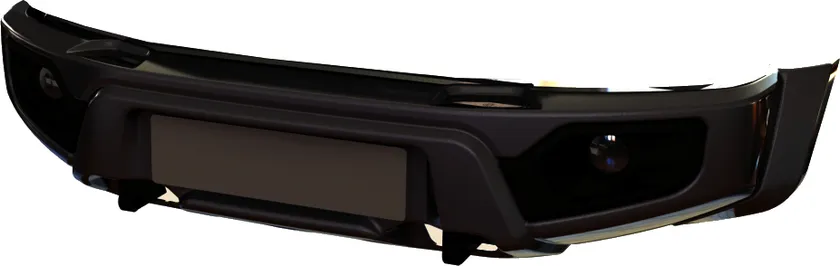 Бампер передний АВС-Дизайн для УАЗ  Cargo 2005-2020 с лифтом 0-65 мм