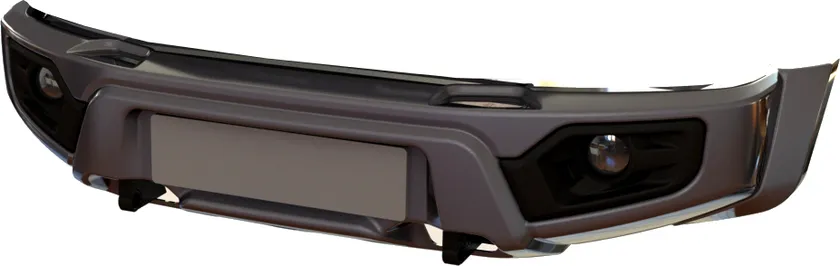 Бампер передний АВС-Дизайн для УАЗ Patriot 2005-2014 с лифтом 0-65 мм