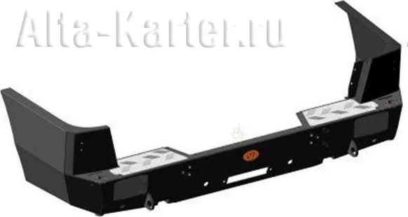 Бампер силовой OJ задний (под лебедку) для УАЗ Patriot 2005-2014