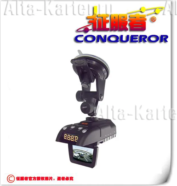 Антирадар Conqueror (радар-детектор) + видеорегистратор c GPS (Full HD 1280х720P)  в одном устройстве