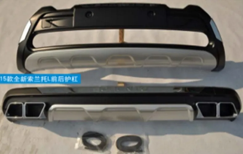 Комплект накладок OEM-Tuning на задний и передний бампер для KIA Sorento Prime 2015-2020