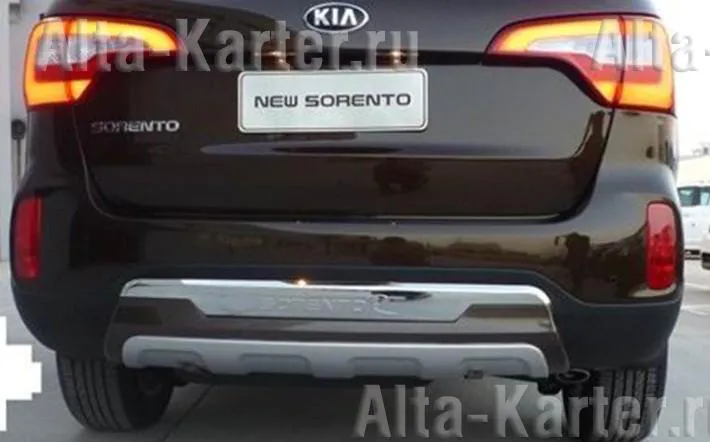 Накладка Noble на задний бампер для Kia Sorento II 2012-2020