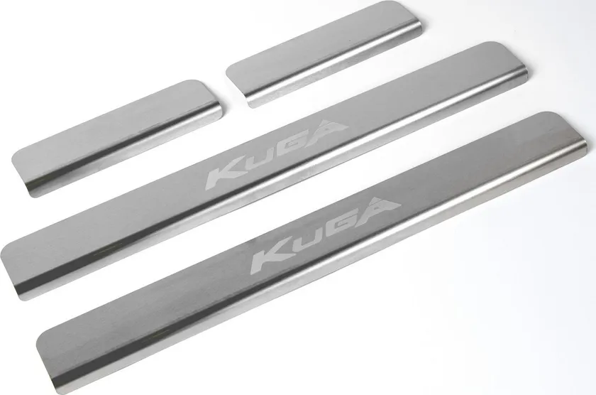 Накладки Rival на пороги (с надписью) для Ford Kuga II 2013-2017