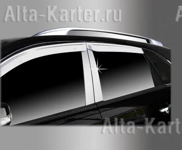 Накладки Autoclover на стойки дверей для Kia Sorento II 2010-2012
