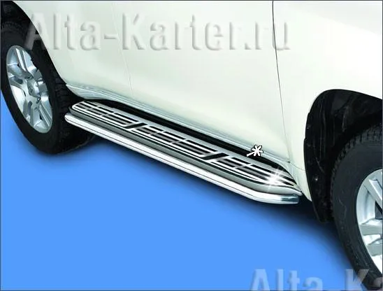 Накладки Antec на ступени и задний бампер для Toyota Land Cruiser 150 Prado 2009-2020