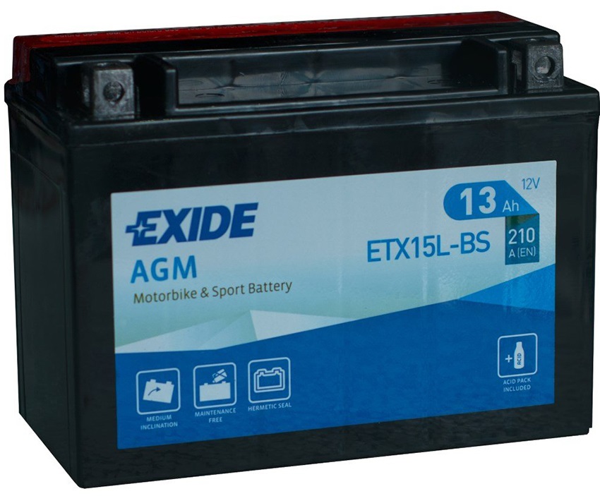 Аккумуляторная батарея Exide ETX15LBS (12В, 13А/ч)