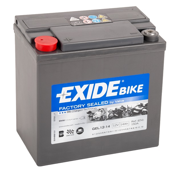 Аккумуляторная батарея Exide GEL1214 (12В, 14А/ч)