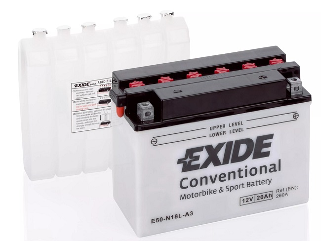 Аккумуляторная батарея Exide E50N18LA (12В, 20А/ч)