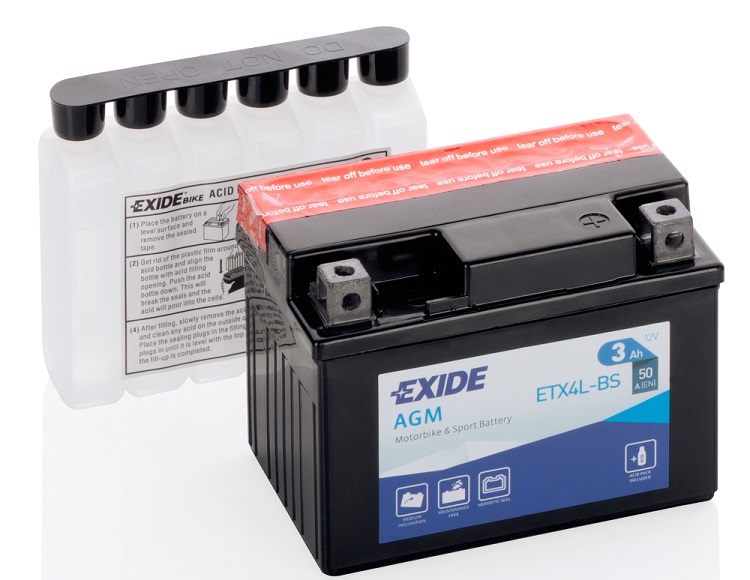 Аккумуляторная батарея Exide ETX4LBS (12В, 3А/ч)