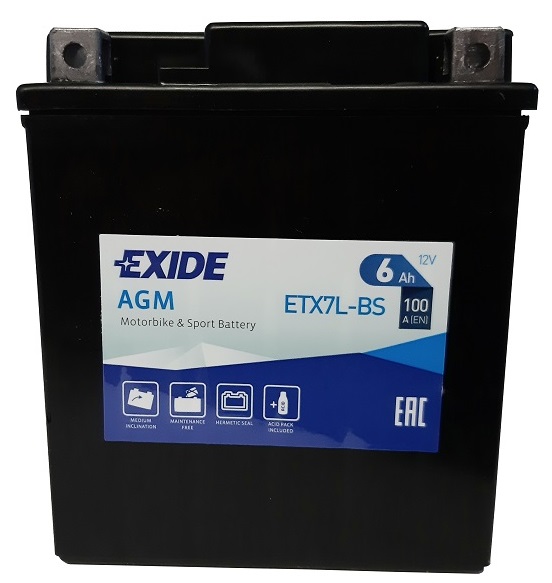 Аккумуляторная батарея Exide ETX7LBS (12В, 6А/ч)