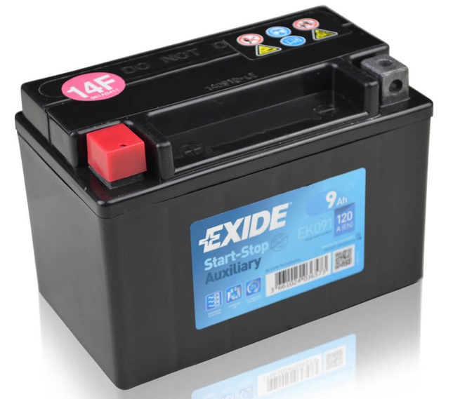 Аккумуляторная батарея Exide EK091 Micro-Hybrid AGM (12В, 9А/ч)