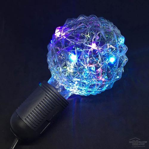 Светодиодная лампа (LED) Espada шар разноцветная, Е27, 3W (E-E27G95FFC) (43212)