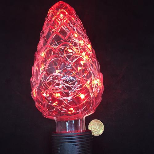 Светодиодная лампа (LED) Espada, шишка красная, Е27, 3W (E-E27NYC35R) (43206)
