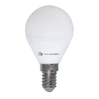 Светодиодная лампа НАНОСВЕТ E14/840 EcoLed L130 6.5Вт, шар P45, 550 лм, Е14, 4000К, Ra80