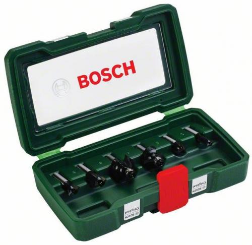 Набор фрез по дереву Bosch 6 НМ-SET (2607019463) d(посад.)=8мм (фрезерные пилы)