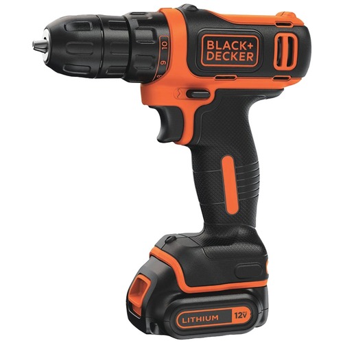 Аккумуляторная дрель-шуруповерт Black&Decker BDCDD12K1B-QW