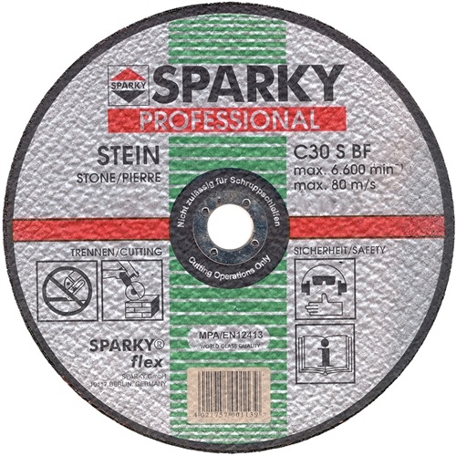 230x3x22.2 C30S BF Отрезной диск по камню Sparky