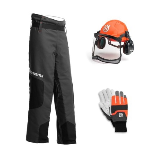 Комплект защитной одежды Husqvarna 5449658-01 (штаны-чехол, шлем, перчатки)