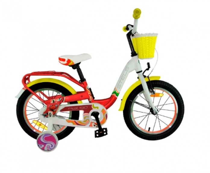 Велосипед 18 детский STELS Pilot 190 (2018), Красный/жёлтый/белый LU075261
