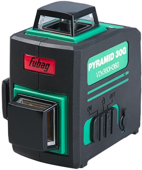 Лазерный 3D уровень с зеленым лучом FUBAG Pyramid 30G V2х360H360 31632