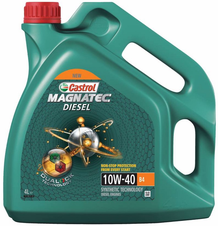 Масло моторное полусинтетическое Castrol 15CA30 Magnatec Diesel B4 10W-40, 4л