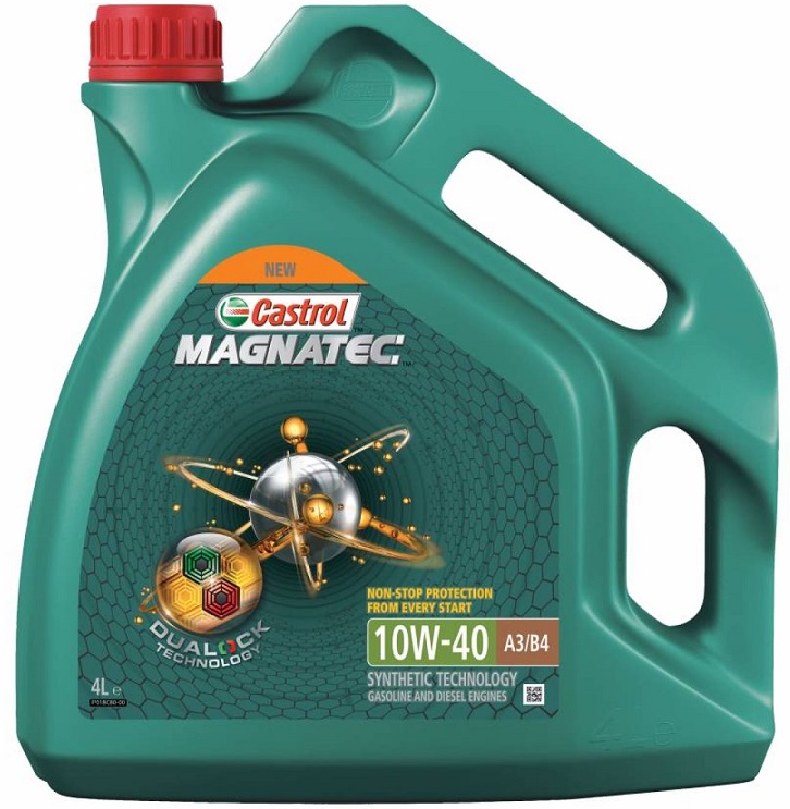 Масло моторное полусинтетическое Castrol 15CA24 Magnatec A3/B4 10W-40, 4л