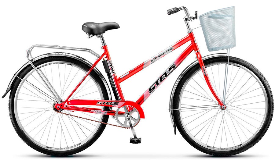 Велосипед 28 дорожный STELS Navigator 300 Lady (2018) количество скоростей 1 рама сталь 20 красный с