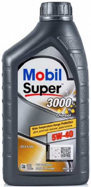 Масло моторное синтетическое Mobil 152573 Super 3000 X1 Diesel 5W-40, 1л