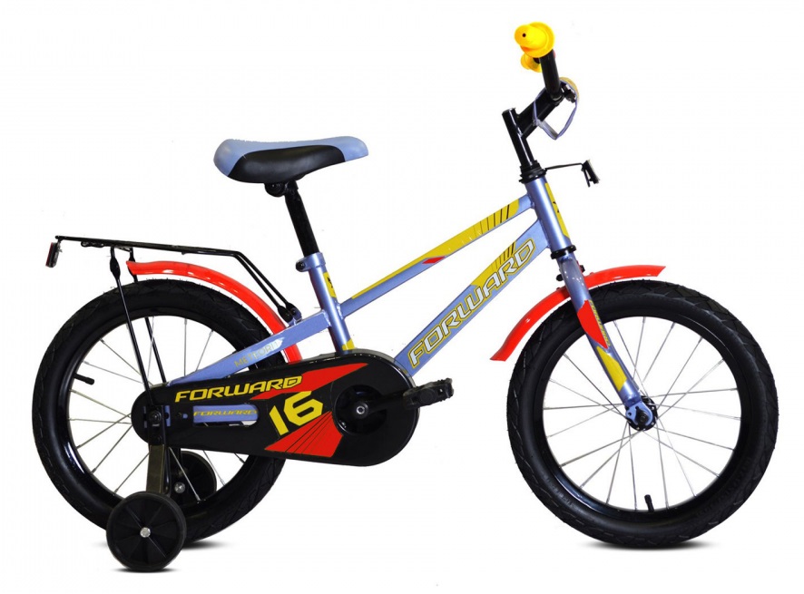 Велосипед 16 Forward Meteor Серо-голубой/Желтый, RBKW0LNG1043