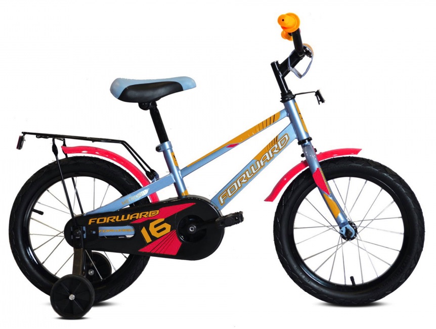 Велосипед 16 Forward Meteor Серо-голубой/Оранжевый, RBKW0LNG1041