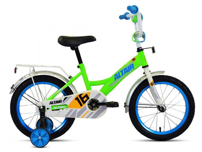 Велосипед 14 Altair Kids Ярко-зеленый/Синий, RBKT0LNF1003